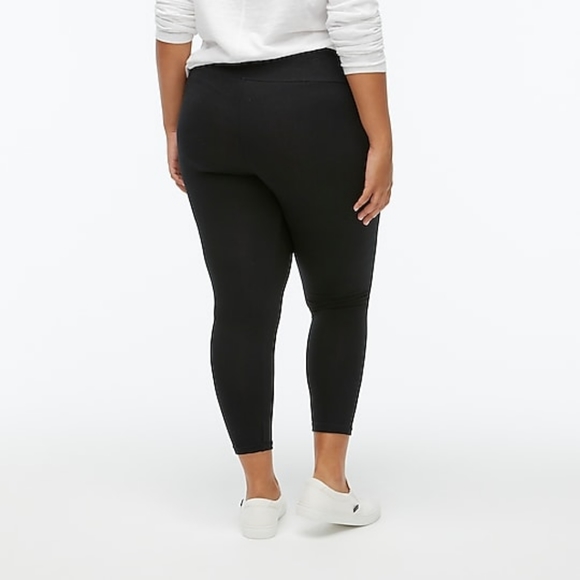 🌹J. Crew Factory Cropped Everyday Leggings XXL Black - Picture 2 of 8
